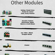 Hobby-Helper-Info-Sheet-1.png Modular Sanding Block Rack - Orginizer modular, wall mount, organization, model paint, art tool, paint organizer, storage, airbrush, desk organizer, wall rack, miniature, tabletop