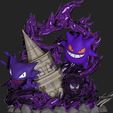 received_552605659155835.jpeg Diorama Pokemon Gengar, gastly and Haunter