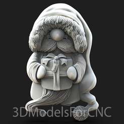 1.png 3D file 3D Model STL File for CNC Router Laser & 3D Printer Santa Claus 10・3D printer model to download