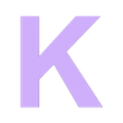 K.stl Alphabet in uppercase, Uppercase alphabet, Großbuchstaben, Alfabeto en mayúsculas