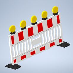 Absperrung.png Barrier beacon with base and flashing light, barrier, construction site, warning beacon