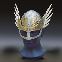 1.png Fichier STL Casque du Prince Canute・Modèle pour impression 3D à télécharger