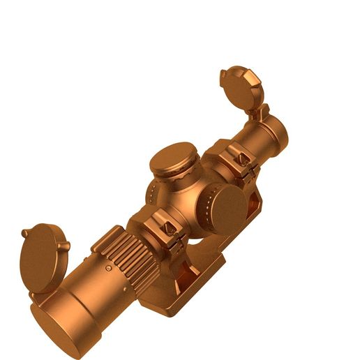 📁 Tactical Scope STL File / gun scope / gun scope stl / scope printer ...