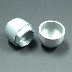 Top_and_bottom_dome_caps.jpeg Free STL file Marble Run Compatible Tube Caps・3D print object to download