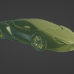 1.png STL-Datei Lamborghini Sian 2020・3D-Druckvorlage zum Herunterladen
