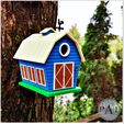 001.jpg The Barn! - Cute rustic birdhouse