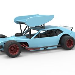 1.jpg Voiture Vintage Asphalt Modified stock car V2 avec aileron Échelle 1:25