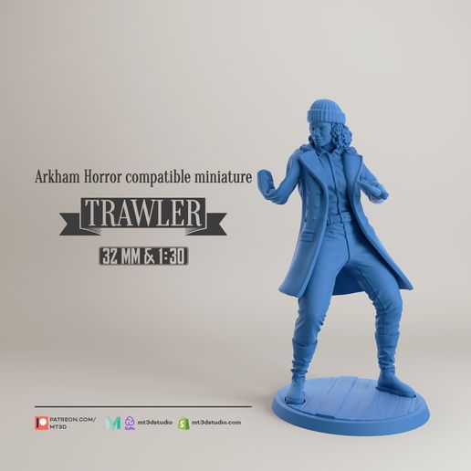 🎲 Trawler - Arkham Horror compatibile・ STL File for 3D printing・Cults