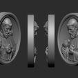 saint-francis-medallion-3d-model-obj-stl-1.jpg Saint Francis Medallion
