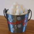 20231112_111048.jpg Snowball Bucket Ornament or Candy Dish - AMS Prepainted Included