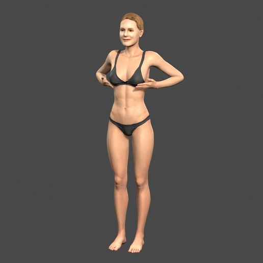 3.jpg Fichier 3D Beautiful Woman -Rigged and animated for Unreal Engine・Design pour imprimante 3D à télécharger, igorkol1994