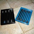 IMG_2135.JPG Free STL file Stackable Storage Trays for Allen Head Hex Key Socket Sets・Design to download and 3D print