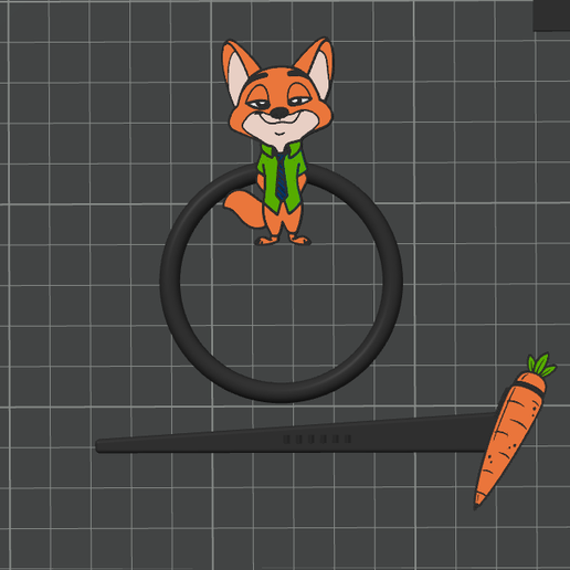 Nick Wilde Hair Pin