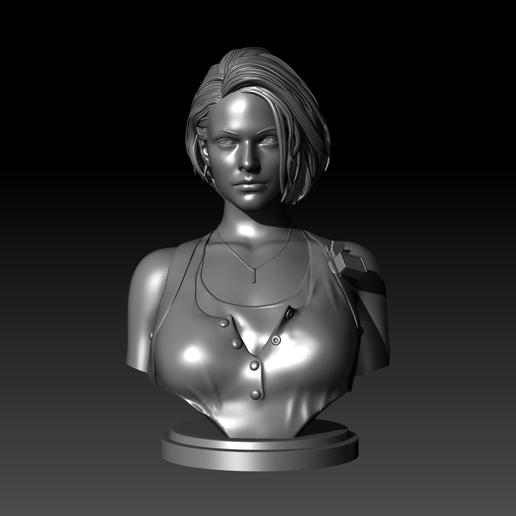 RE 3: JILL VALENTINE BUST DISPLAY 3D model