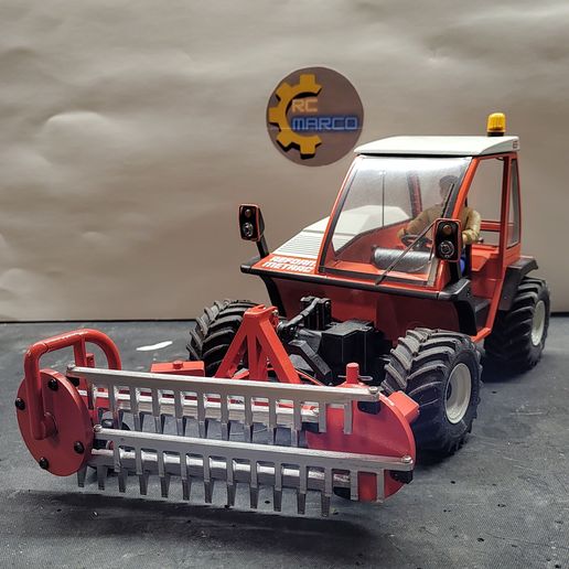 Hay Rake rc 1/14 for tractor - 3D model önizlemesi