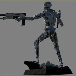 Снимок36.jpg Fichier 3D Terminator T-800 Salvation・Modèle pour imprimante 3D à télécharger