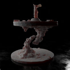 floatingrocksr01.png Free STL file Floatng Rock Scenery・3D print object to download