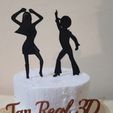 d3.jpg Cake toppers Dancers retro 70's 80's