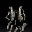 3.jpg Alien Queen for 3d print separate all parts