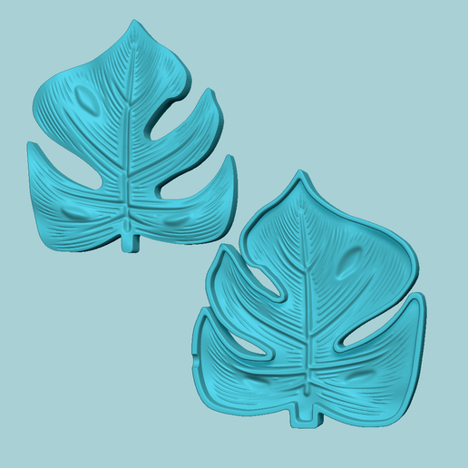 Adams Rib Leaf 02 - Molding Arrangement EVA Foam Craft 3D model
