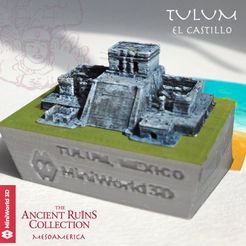 z-3-tulum-cover-1.jpg Archivo 3D gratis Tulum (El Castillo) - Quintana Roo, México・Modelo para descargar y imprimir en 3D