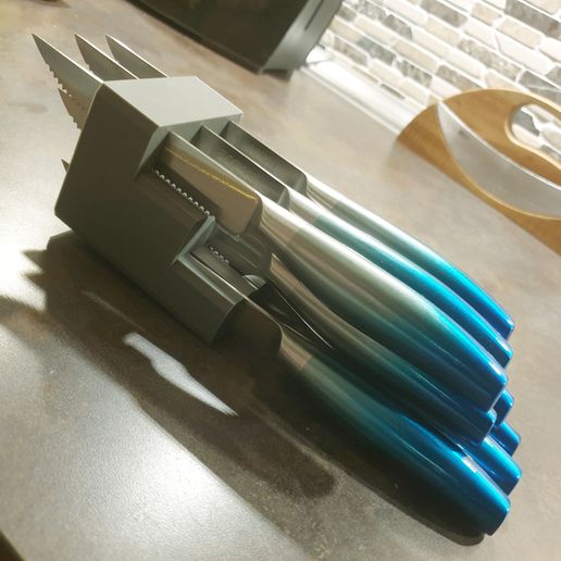 Silverware Organizer by MG: Part 1 - Steakknife Holder 3D model
