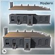 2.jpg Damaged building with two stairway entrances, bricked-up windows, and multiple chimneys (24) - Modern WW2 WW1 World War Diaroma Wargaming RPG Mini Hobby