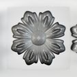 5.jpg Flower with leaves - silicone or plaster mold for 3D printer