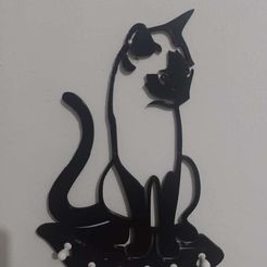 3fec30af-f101-4889-b70a-d0b2bbe1e842.jpg STL file cat key holder・3D printer model to download