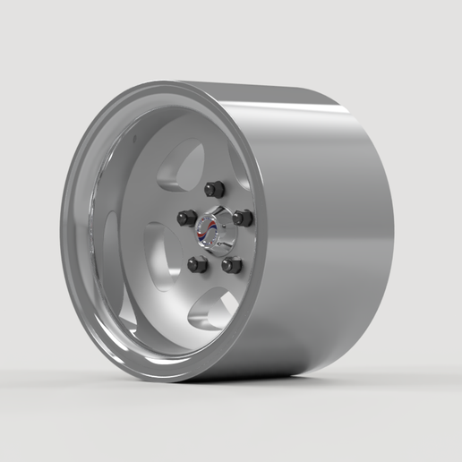 4.png Staggered Rims - Motor Wheel "FLYS" - Real Rims for Scale Model Cars (STL FILES)