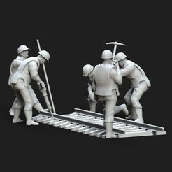 76.52.jpg Arbeiter Eisenbahn 3D-Druck Modell