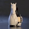 IMG-20230801-WA0029.jpg Majestic Horse Wine Holder 3D printed