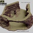 Caves_Entrance_A6.jpg Caves, Modular terrain for Tabletop Games
