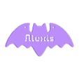 Alexis.stl US Names Halloween Bat Decoration Necklace