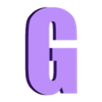 G.stl English Alphabet 26 letters