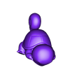 Squirtlesit2.stl STL file SQUIRTLE SITTING (PART OF THE SQUIRTLEPACK, AND EVOPACK, READ DESCRIPTION)・3D printing model to download