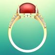 Nhan-nu-da-mau-6214-01.jpg Gemstone ring - Oval stone ring - Womens ring - N6214