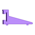 Wall mount holding arm left.stl Stackable set-box storage system with wall mount