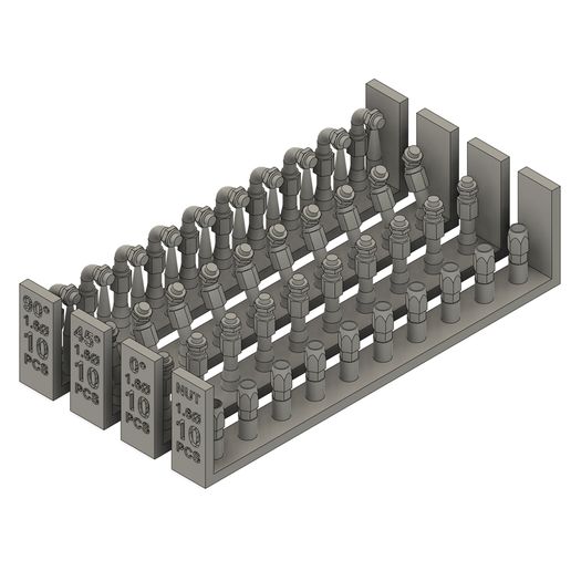 Hose joints with hex fitting tapered, dia 1.6 mm 3D model