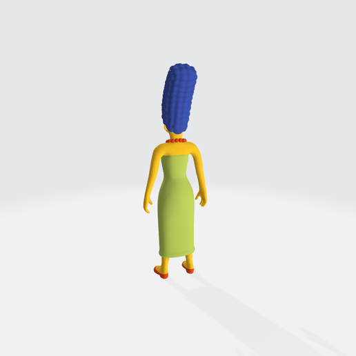 4.png Marge Simpson - modelo 3d