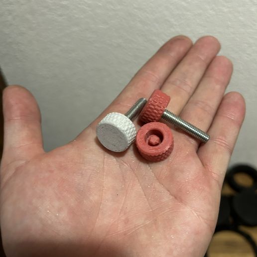 IMG_9623.jpeg M6 Knurled Thumbwheel with Internal Hex | Tool-Free 3D Printable Screw Adjuster for CNC, Laser, and DIY Projects