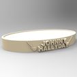 socle_ovale_02.jpg Download STL file NEW MODEL OVAL STAND JOHNNY HALLYDAY 2 GUITARS • 3D printable model, thierry3D