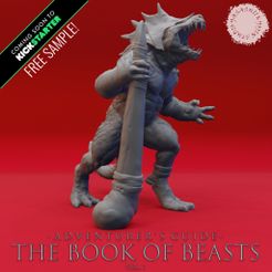 KS_Sample_01.jpg Archivo STL gratis Lizardfolk Warchief - Book of Beasts KS Sample - Tabletop Miniature (Pre-Supported)・Diseño por impresión en 3D para descargar