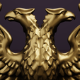 Byzantine_DoubleEagle_detail.png Byzantine Double-Headed Eagle - Standing Sculpture | 3D Print STL