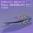 e1.jpg VINTAGE DRAG BOAT FULL MODELKIT 1-24TH