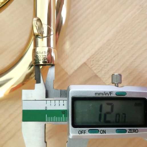 Receiver-measurement-1.jpg Amati-Kraslice A51 natural trumpet/bugle mouthpiece 3D rendering