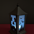 lantern3.png Christmas Lantern STL, Holiday Light Box 3D Model, Digital lantern for christmas, halloween lantern