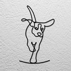 WallArt_DOG.png PERRO - LINE ART