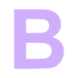 b1.stl Free STL file Letters / Alphabet・3D printer model to download