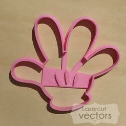 mano.jpg Archivo STL Mickey hand cookie cutter, cutter. Cortador de galletas Mickey. Cortante de galletitas Mickey・Diseño de impresora 3D para descargar